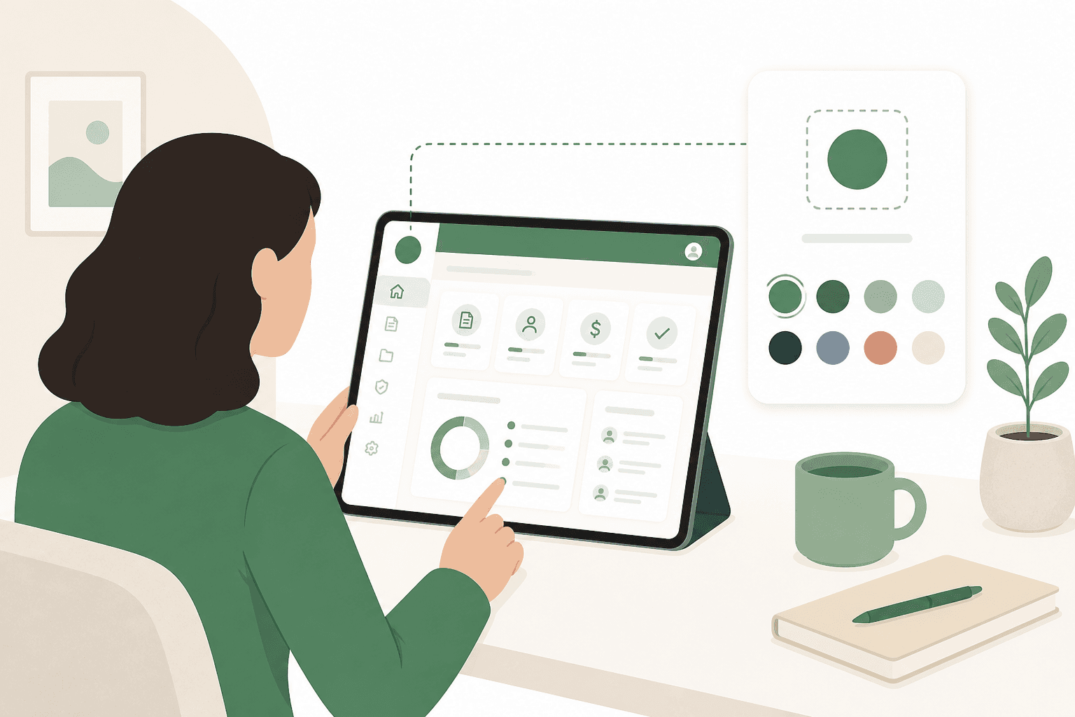 A TPA administrator reviewing white-label paid family leave claims in their branded portal